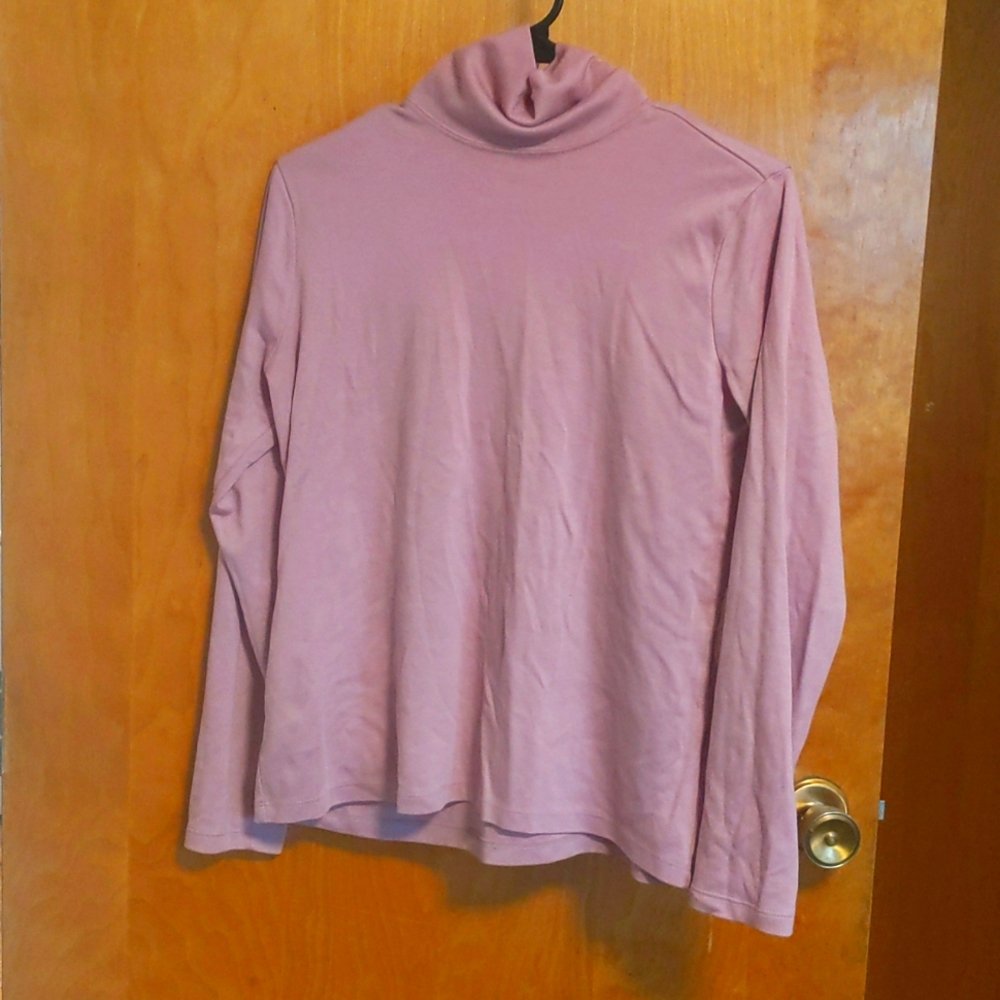 Long Sleeve Cotton Turtleneck Shirt